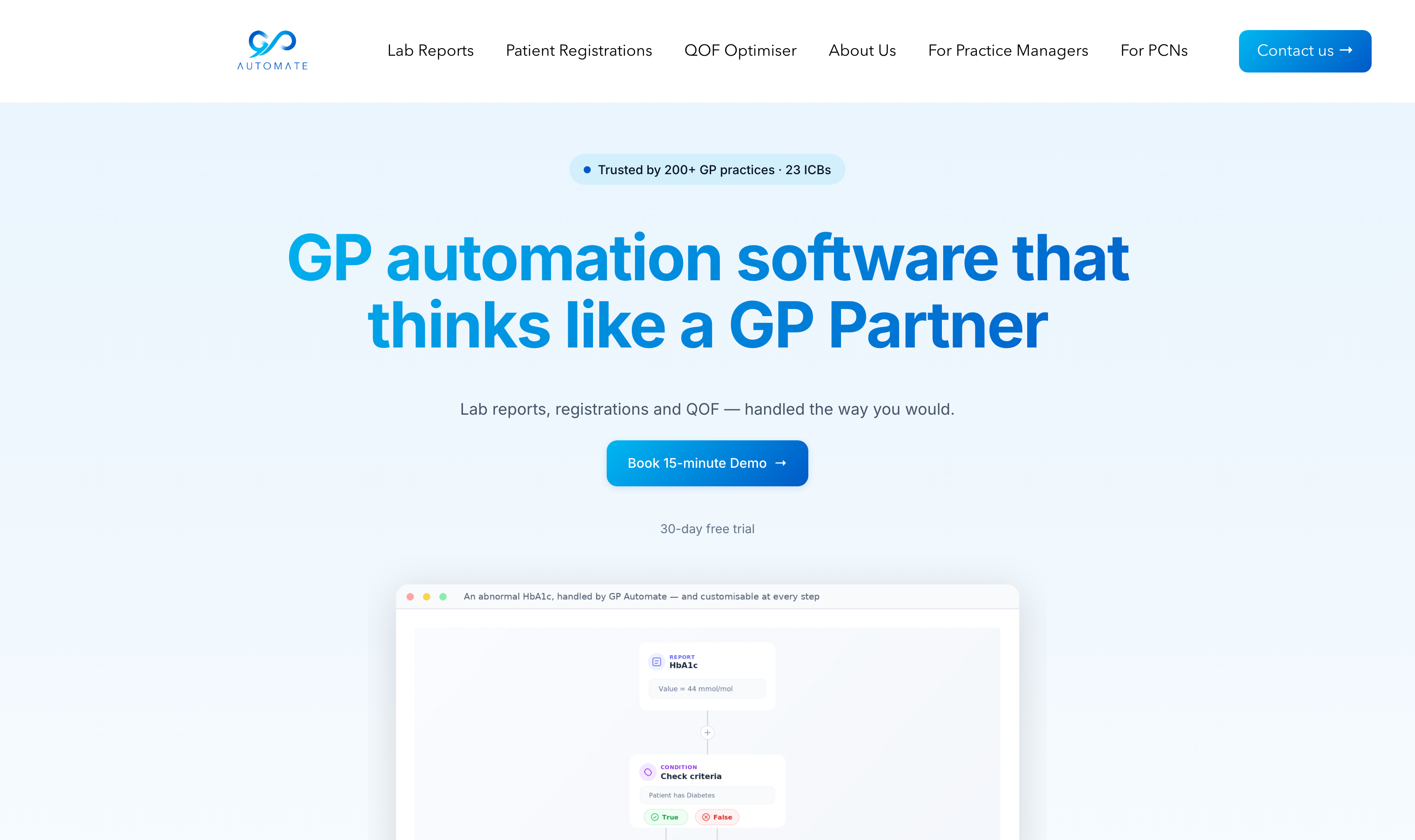 GP Automate website screenshot